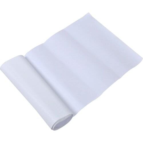 White Chrome 3D Carbon Fiber Car Wrap Vinyl Sheet Film GLOSS Car Wrap