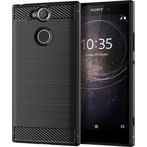 For Sony Xperia XA2 Plus Ultra Case Luxury Carbon Fiber Skin Full Soft Silicone Cover Case For Sony XA2Plus XA2Ultra Phone Cases
