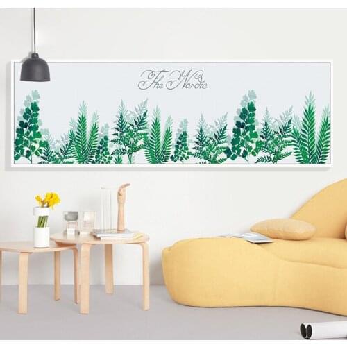 Long Banner Plant Leaves Decorative Pictures Nordic Wall Art Canvas Painting for Living Room Home Decor Cactus Posters and Print