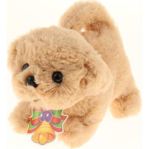 Electronic Simulation Plush Dog Walking Barking Doll Early Learning Educational Toys Birthday Gift for Children Kids Toddler