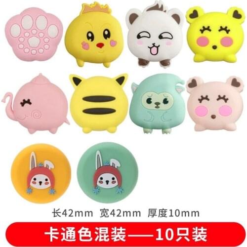 Hot selling Door touch silica gel anti-collision hole free household plastic door stopper buffer door handle,cartoon sticker