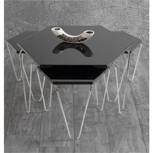 Pyramid Medium Coffee Table-Zigon Coffee Table (Set Suit) MADE IN TURKİYE