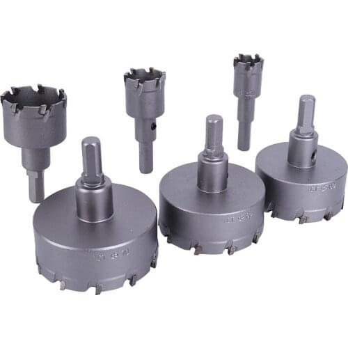Hole Saw Drill Bit Alloy Carbide Cobalt Steel Cutter Stainless Steel Plate Iron Metal Cutting Kit 12mm-100mm Drill bit for metal