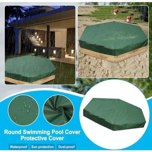 Round Swimming Pool Cover Protector PE insulation Film Dustproof Cover Blue Film Foot Above Ground Protection