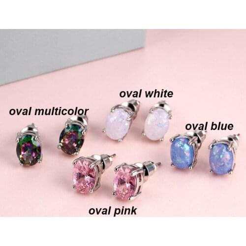 Fashion Temperament Geometry Alloy Crystal Earrings For Women Korean Pop Small Metal Vintage Stud Jewelry Wholesale