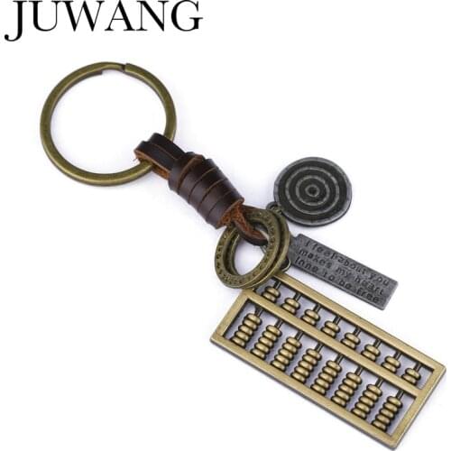 New Design metal Chinese Abacus Keyring Keychain Mathematics Pendant Accessories Man Car key chain