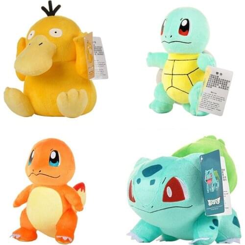 Pokemon original Charmander Bulbasaur Squirtle Psyduck plush toy stuffed toys doll doll A birthday present for a child