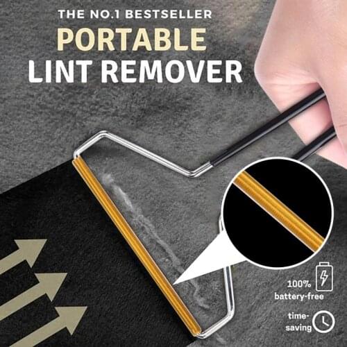 Portable Manual Hair Removal Agent Carpet Wool Coat Clothes Shaver Brush Tool Depilatory Ball Knitting Plush Double-Sided Razor