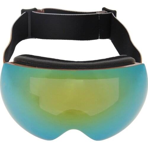 Professional Ski Snow Cycling Goggles Dustproof Anti Fog Skiing Sunglasses Windproof UV400 Outdoor Sports Goggle Gold Frame