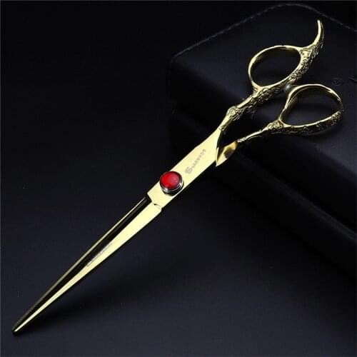 6/7 inch Japan 440c hair scissors professional barber scissors hairdressing scissors salon shape cutting thinning tools