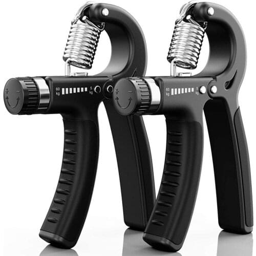 Hand Grip Strengthener, 5-60KG Grip Strength Trainer Hand Exerciser Adjustable Resistance Forearm Workout Equipment For Home Gym