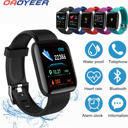 Oaoyeer D13 Smart Watches 116 Plus Heart Rate Watch Smart Wristband Sports Watches Smart Band Waterproof Smartwatch Android IOS