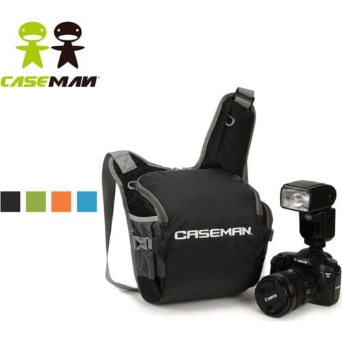 Caseman AS03 Digital DSLR SLR Camera bag Sling Shoulder Bag Case for Canon EOS Rebel Nikon Sony Pentax + Rain cover Waterproof
