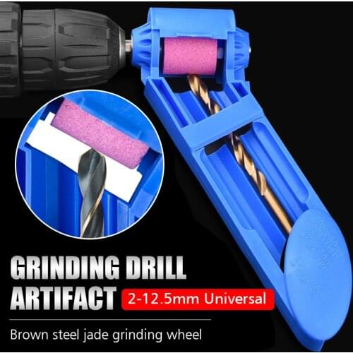 Cheapest Drill bit sharpener 2-12.5mm Portable Corundum Grinding Wheel Drill sharpener grinder Drill Bit Powered Tool Parts
