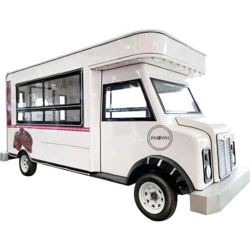 Unique Design Electric Food Truck For Sale Fashionable Mobile Street Ice Cream Cart Support Size And Logo Customization