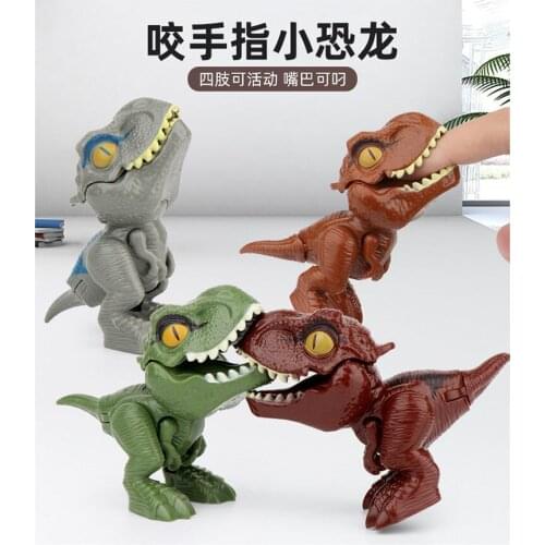 Jurassic Dinosaur tyrannosaurus REX Finger-biting Dinosaur Joint Movable tyrannosaurus Rex egg package dinosaur model toys