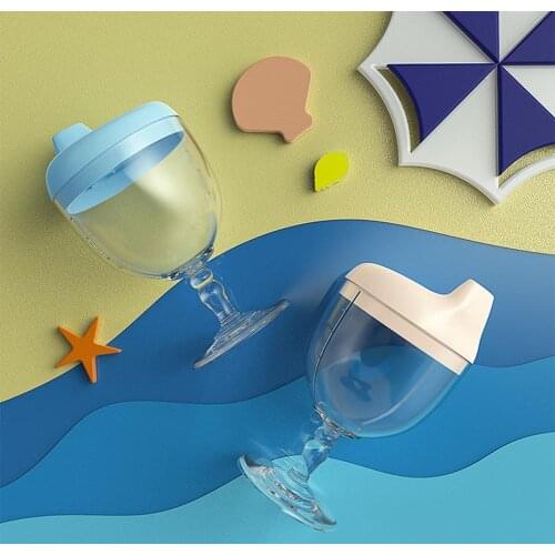 1Pcs Baby Water Cup Wine Cup Design Heat-Resistant Polypropylene Baby Goblet Sippy Mugs Children Drink Tool for Home