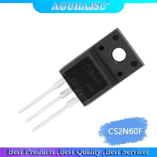 10pcs/lot CS2N60F CS2N60FA9H TO-220F 2A / 600V MOS tube