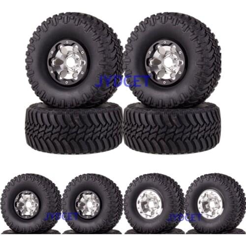 2023-3033 Aluminum 2.2 Inch Beadlock Wheels & 128mm Tires 4pcs 2023-3033 For RC 1/10 Model Car Axial Traxxas