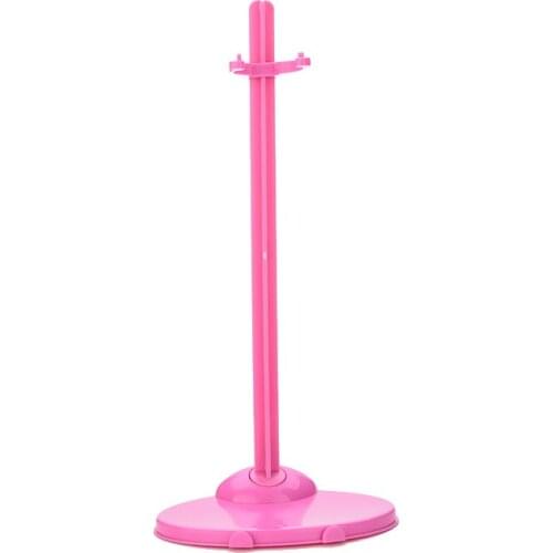 21.5cm Plastic Hangers Stand Doll Dress Clothes Stand Display Holder For For Dolls 2 Colors Pink Transparant