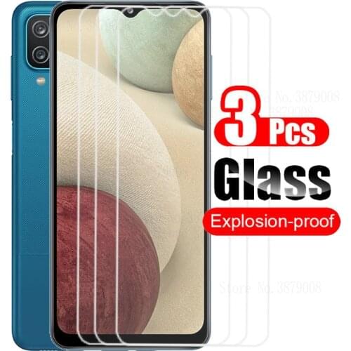 3pcs Tempered Glass For Samsung Galaxy A12 Film Screen Protector For Samsung A12 A 12 SM-A125F/DS A125F Protective Glass 6.5"