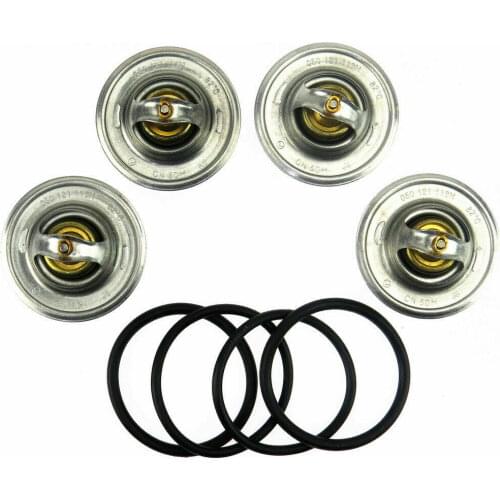 4Set Car Engine 82 Degrees Thermostat 050121113H for VW Golf 4 5 6 Passat Polo Audi A6L Octavia 2007-2017 050121113C 050121113A