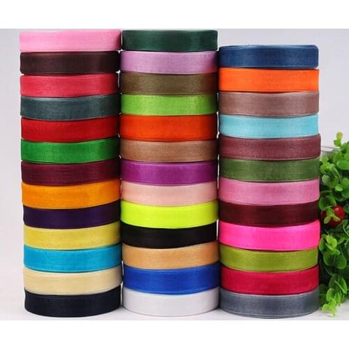 50 Yards/roll) 2cm Organza Ribbons Gift Wrapping Decoration Christmas Ribbons DIY Handmade Accessories Hair