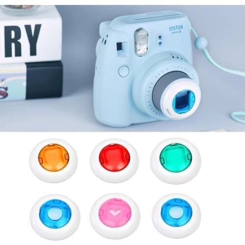 4/6Pcs/set Colorful Close-up Lens For Fujifilm Instax Film 7S 8+ 9 Instant Mini Cameras 7 8 Accessories Photographic O5R4