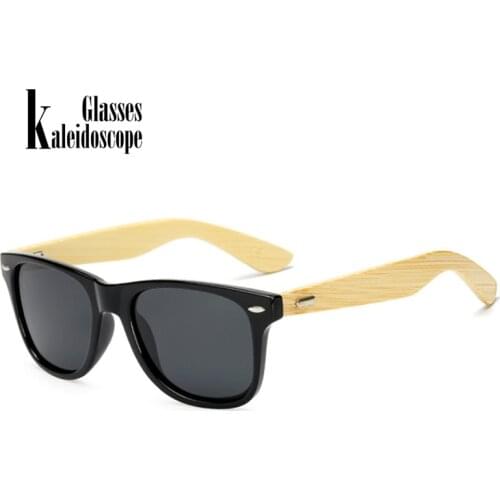 Kaleidoscope Glasses Bamboo Sunglasses for Men Women Spectacles Vintage Wood Sun glasses Male Wooden Legs Glasses