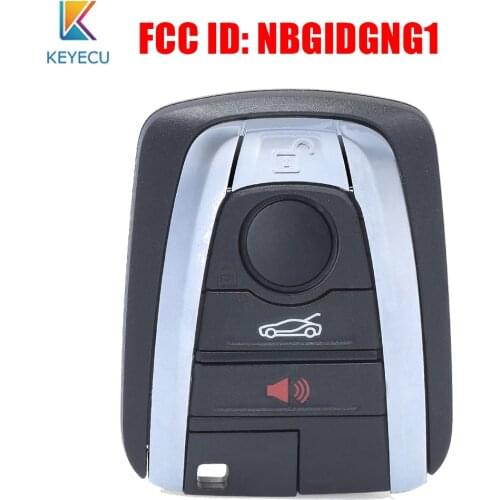 KEYECU OEM Keyless Smart Remote Key 4 Buttons 434MHz for BMW i3 i8 2014 2015 2016 2017 FCC ID: NBGIDGNG1, 2013DJ5983