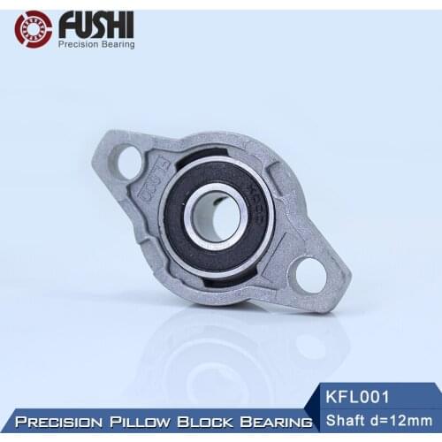 KFL001 Bearing 12 mm Shaft Diameter ( 10 Pcs ) KFL Zinc Alloy Pillow Block Flange Block Bearings KFL001 FL001