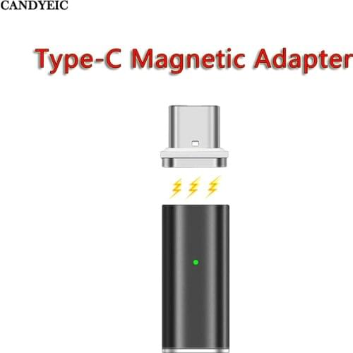 CANDYEIC TYPE-C to TYPE-C Magnetic Adapter For Samsung Huawei Mate HONOR Charger, USB C Adapter For Xiaomi Redmi OPPO LG Charger