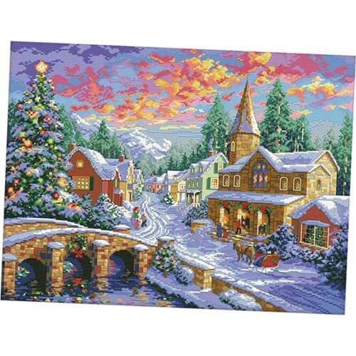 11CT Stamped Embroidery Kit Cross Stitch Kits Advanced Patterns DIY Needlework Craft Supplies Christmas Wedding Gifts