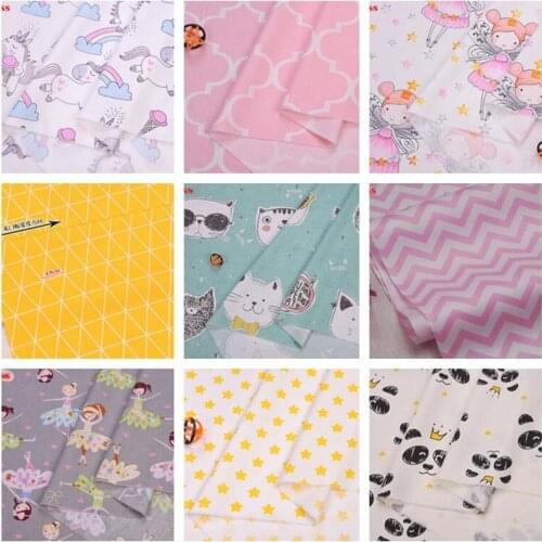 100% Cotton Fabric By Meter Diy Sewing Craft Baby Dress Home Decor Telas Patchwork Quilting Cloth Tissus Tilda Tecido Material