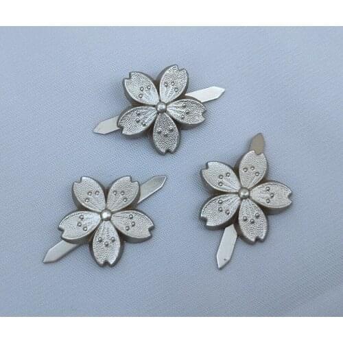 WW2 Imperial Japanese Navy Officers Hat Collar shoulder board Badge 3PCS WWII Military