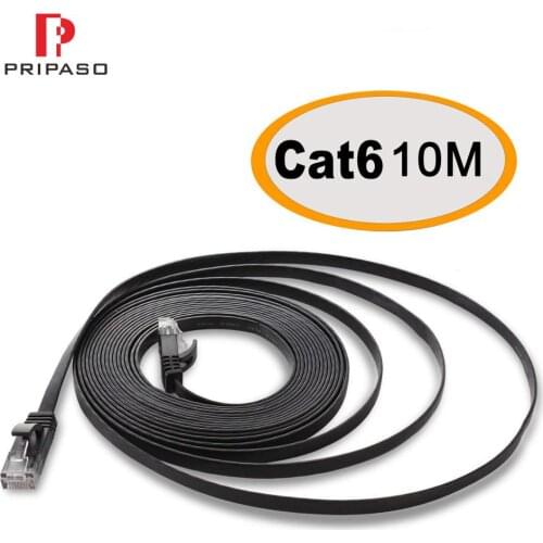 Top quality Flat Ethernet Network LAN Cable UTP CAT 6 RJ 45 Network Cable for Pripaso IP Bullet Camera Network Lan patch cord
