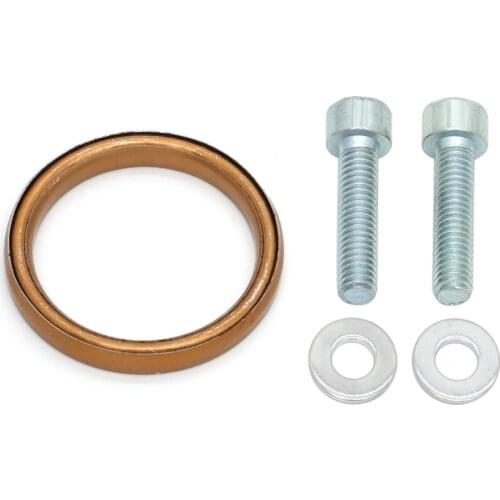 YBR125 05 - 18 EXHAUST GASKET AND STUDS STAINLESS BOLTS HEADER KIT For YAMAHA YBR 125 2005 - 2018 Replacement Parts