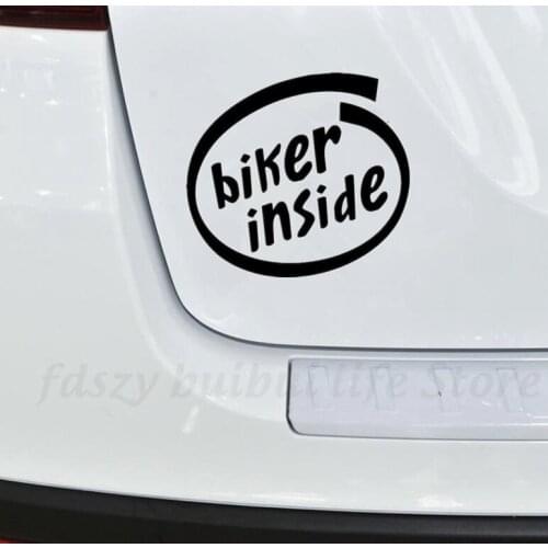 15*16.4cm biker inside car stickers funny auto sticker decals N471