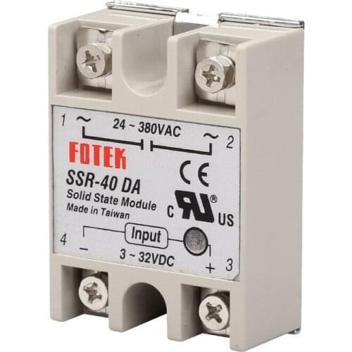 10pcs Solid State Relay SSR-40DA 40A /250V 3-32VDC