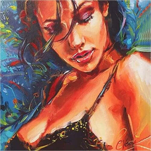 Diamond Painting Diy Woman Mosaic Girl Wall Needlework Stickers Embroidery Cross Stitch Portrait Home Decor