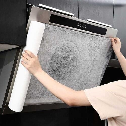 10M Kitchen Oil Sticker Range Hood Oil Filter Paper Moisture-proof Transparent Oil-Absorbing Paper Oil-Proof Sticker New