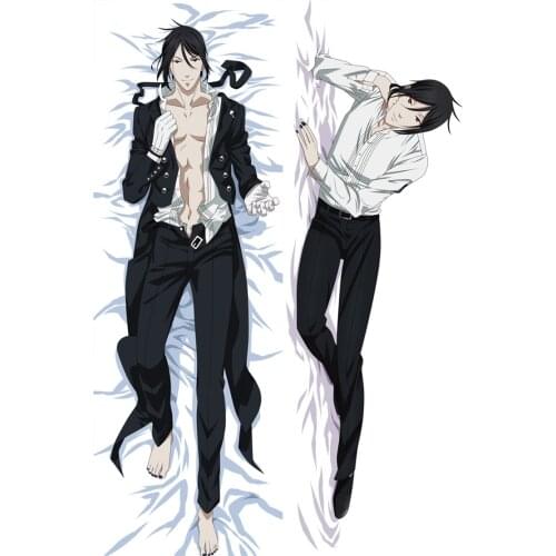 Kuroshitsuji Black Butler Japanese Anime Sebastian Ciel hugging Body pillowcase Dakimakura pillow cover case