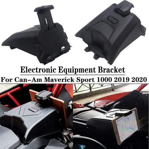 For Can Am Maverick X3 2017-2021 Models Black Electronic Device Holder With Integrated Storage