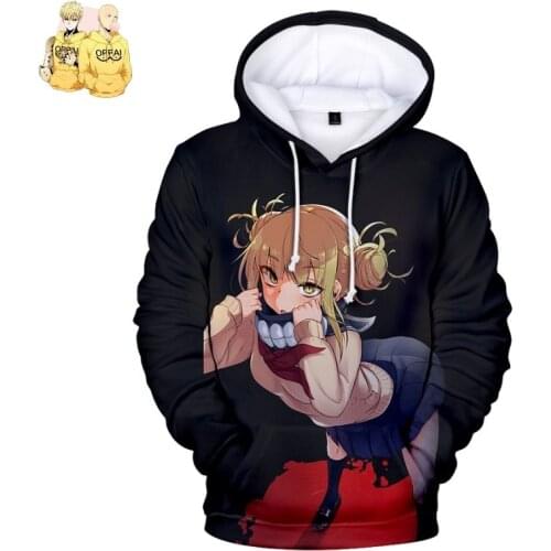 Himiko Toga children cartoon cute 3D hoodie casual hip hop Harajuku male / female 3D hooded boy girl autumn sweatshirt pullover