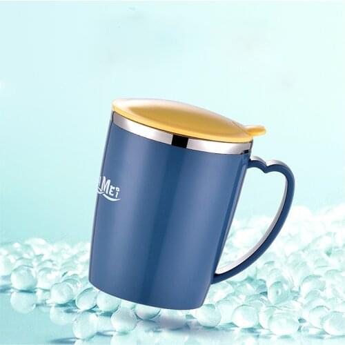 1PCS/3PCS 304 Beer Stainless Steel Water Cup Ins Wind Nordic Style Belt Cover Mug Double-layer Heat Insulation Childrens Cups
