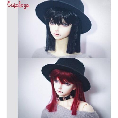 Cateleya BJD Doll With Wig 3 Points 4 Points 6 Points Doll High TemPerature Silk Multicolor Straight Bangs Wig