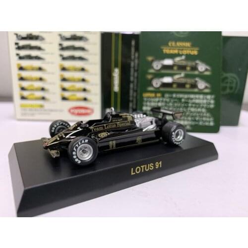 KYOSHO 1:64 Lotus 91 Le Mans F1 Racing #11 Collect die casting alloy trolley model
