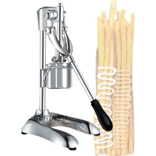Footlong 30cm French Fries Maker Stainless Steel Potato Chips Making Machine Manual French Fries Cutters Super Long French Frie