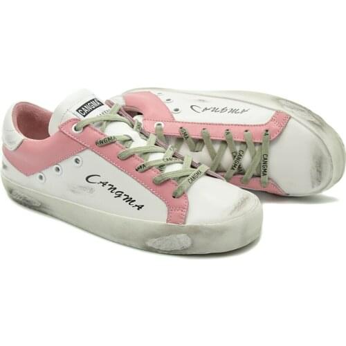 CANGMA Luxury Brand Designer Trainers Men Sneakers Genuine Leather Casual Adult Shoes Male Vintage Mens Shoe