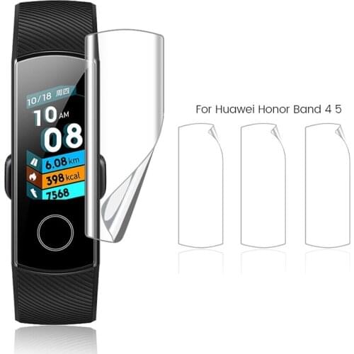 2pcs Soft Films Honor band 5 screen protector Film For huawei honor band 4 band4 band5 smart bracelet watch not tempered glass